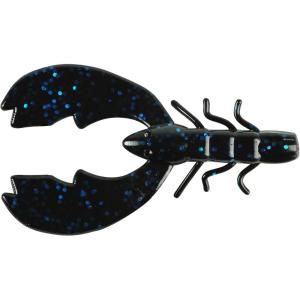Berkley PowerBait Chigger Craw , Black Blue Fleck, 4″ (9 Count)