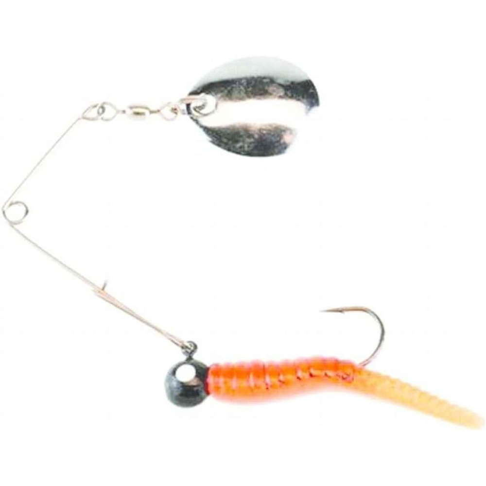 image:imageBerkley Johnson Beetle Spin Nickel Blade 118Inch Fire Orange Crawfish