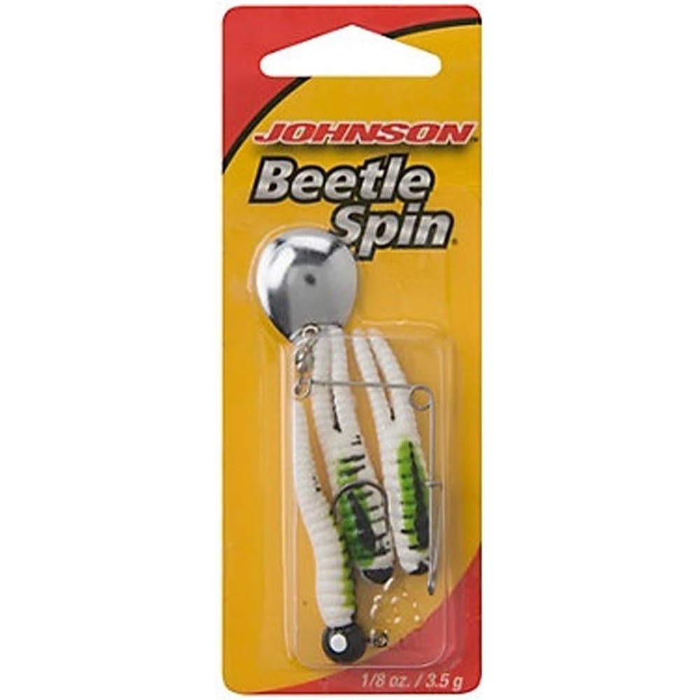 image:imageJohnson Beetle Spin Nickel Blade Bull Frog 2Inch
